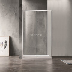 Душевое ограждение AZARIO 1200х800х2000, БЕЗ ПОДДОНА, прозрачное стекло 6 мм, открывание налево, цвет профиля серебро (AZ-ND1131 L 1200)