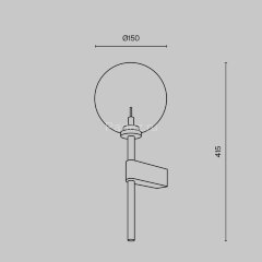 Бра Maytoni MOD172WL-01B