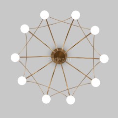 Подвесная люстра Eurosvet 90030/10 LED золото