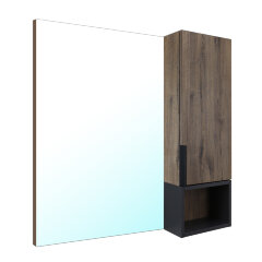 Зеркало-шкаф Azario Gris 75 730х160х800 цвет Дуб Веллингтон (CS00080419)