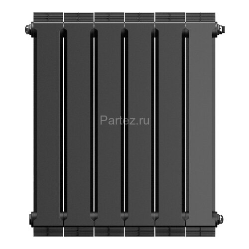 Биметаллический радиатор Royal Thermo PianoForte  500/100-6 (NoirSable)