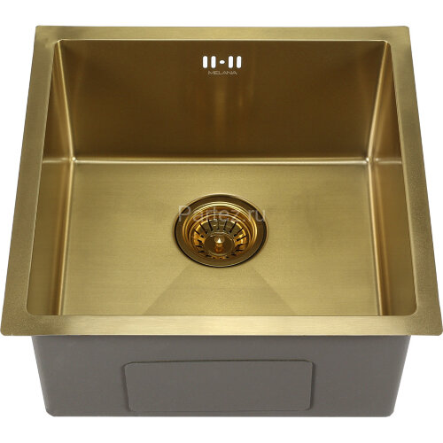 Мойка 4545 MELANA ProfLine 1,2/220 САТИН ЗОЛОТО врезная квадратная D4545HG