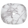 Раковина-чаша Azario 465x375x115 накладная, овальная, светлый мрамор (AZ-2185-M819)
