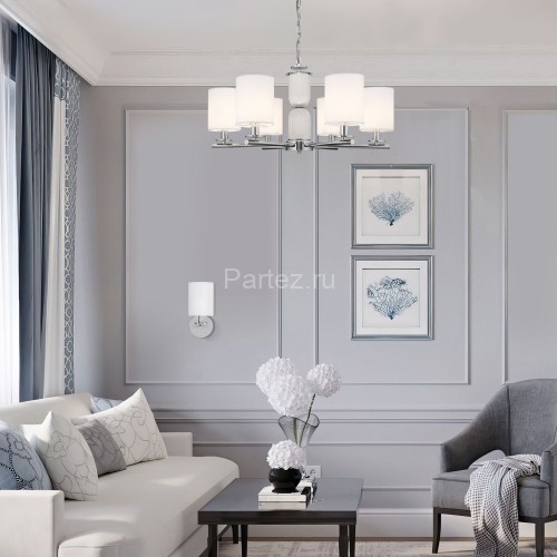 Подвесная люстра Eurosvet 60146/6 никель