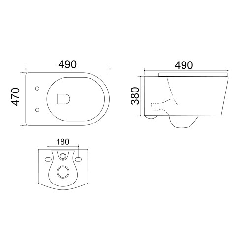 Сет AZARIO инсталляция + унитаз подвесной Nova с быстросъемным сиденьем микролифт (AZ-8010-1000+AZ-2